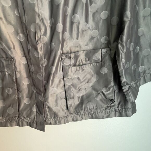 Sun Kim Polka Dot Parachute Top Size M Wide Sleeve Swing Top Jacket Preppy - Picture 5 of 11